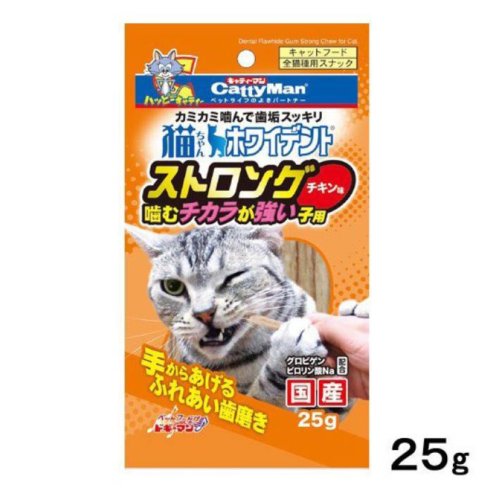 ドギーマン 猫ちゃんホワイデントSTチキン味 25g