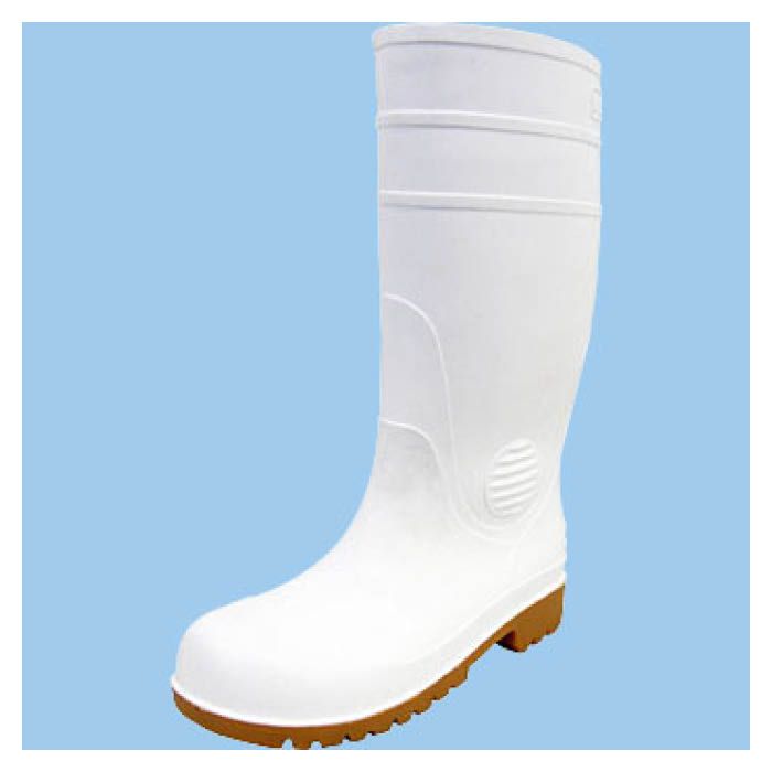オカモト PVC耐油安全長靴 ZODYセーフティ01 ホワイト(24.0-28.0cm) 27.0 cm