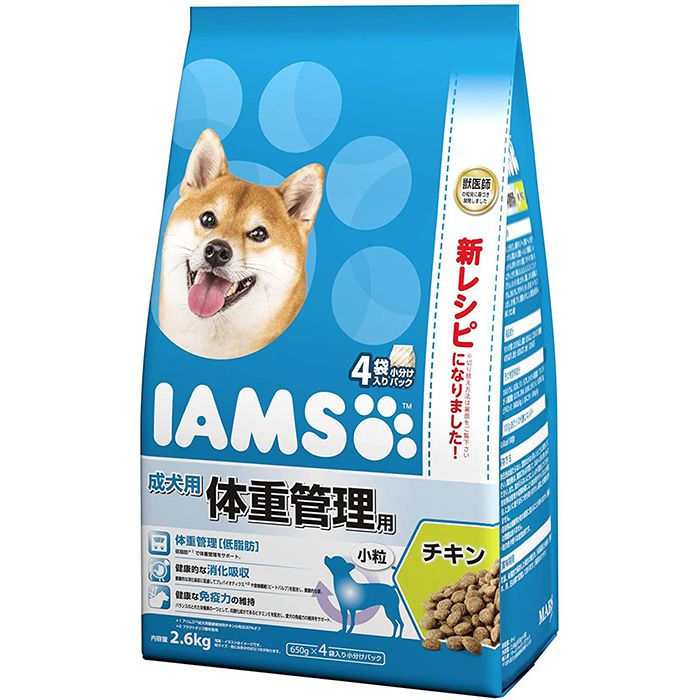 マースジャパン アイムス　成犬用　体重管理用　チキン　小粒 2.6kg