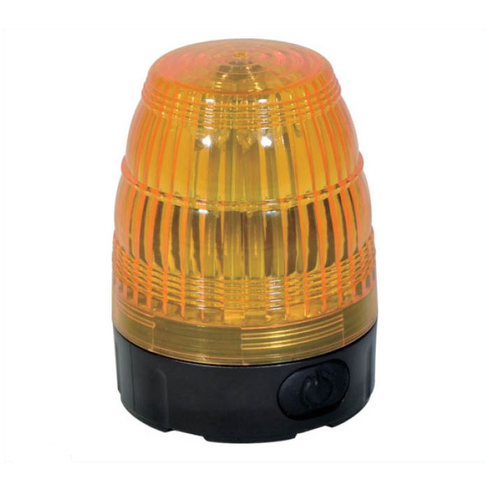 電池式小型LED回転灯　LEDフラッシャー75　黄
