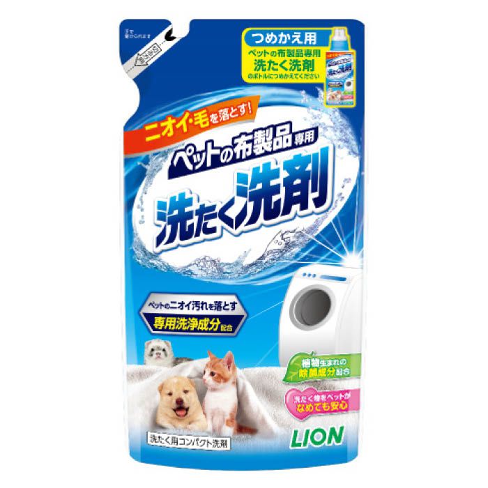 ライオン ペットの布製品専用洗たく洗剤つめかえ用 320g