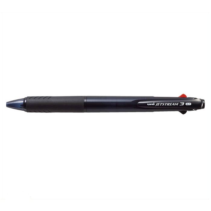 三菱鉛筆 ジェットストリーム　3色透明黒軸0.7バラ SXE3-400-07 透明ブラック