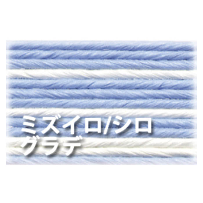 紺屋商事 手芸用クラフトバンド 59/5 水色/白グラデ13本 約50m巻の説明画像2