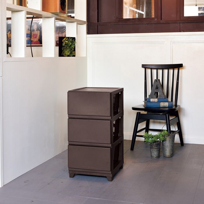 デコニーシーヴォ 3段　ダークブラウンの説明画像2