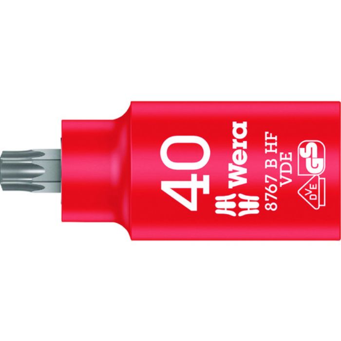 Wera 8767 B VDE 絶縁ホールディングファンションビットソケット TX 40(Tcode:1952350)