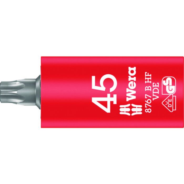 Wera 8767 B VDE 絶縁ホールディングファンションビットソケット TX 45(Tcode:1952351)