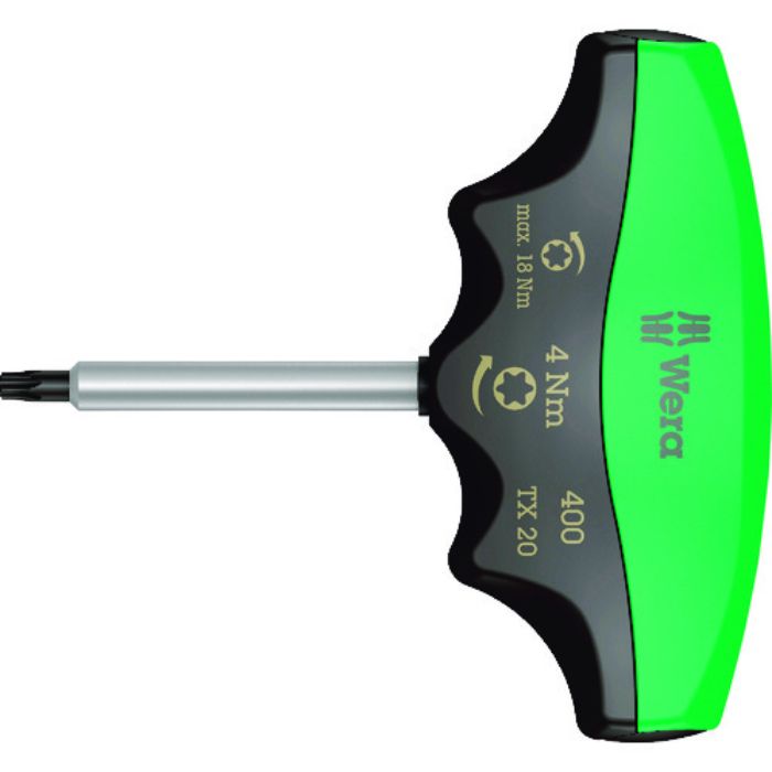Wera 400 トルクドライバーT型 トルクス TX20 / 4.0 Nm(Tcode:1952368)