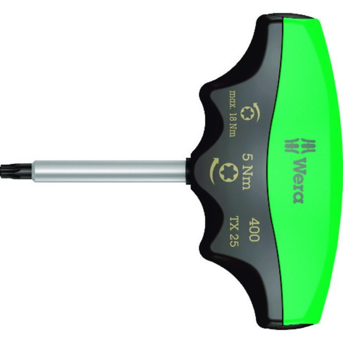 Wera 400 トルクドライバーT型 トルクスTX25 / 5.0 Nm(Tcode:1952369)