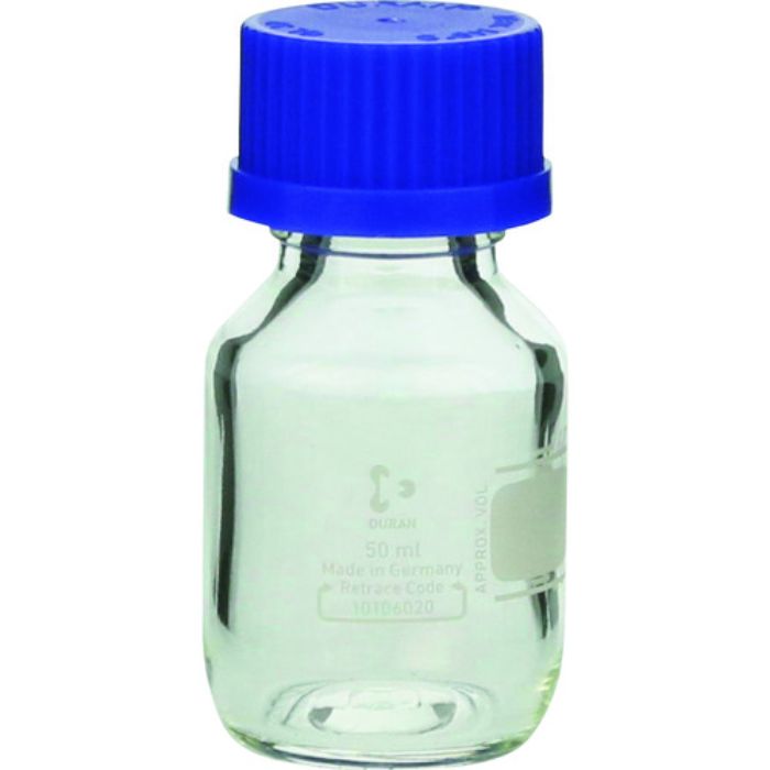 SIBATA 耐熱ねじ口びん 青キャップ付 50mL (Tcode:1067018)