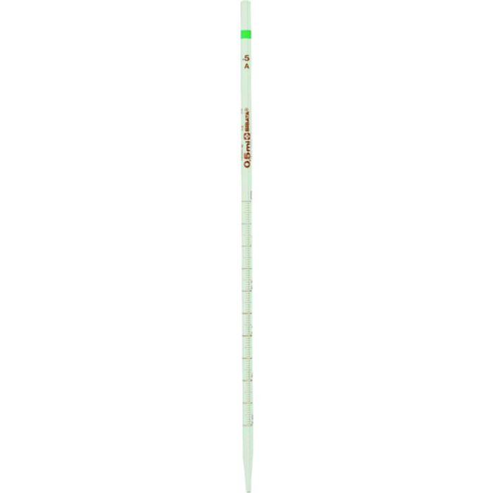 SIBATA メスピペット スーパーグレード 中間目盛 0.5mL (Tcode:1119850)