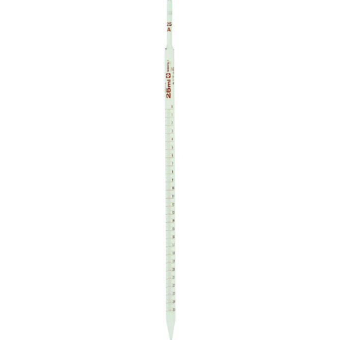 SIBATA メスピペット スーパーグレード 中間目盛 25mL (Tcode:1081031)