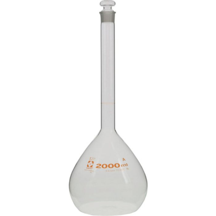 SIBATA メスフラスコ スーパーグレード 2000mL(Tcode:2159550)