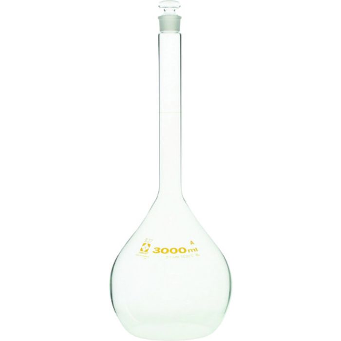 SIBATA メスフラスコ スーパーグレード 3000mL(Tcode:2159597)
