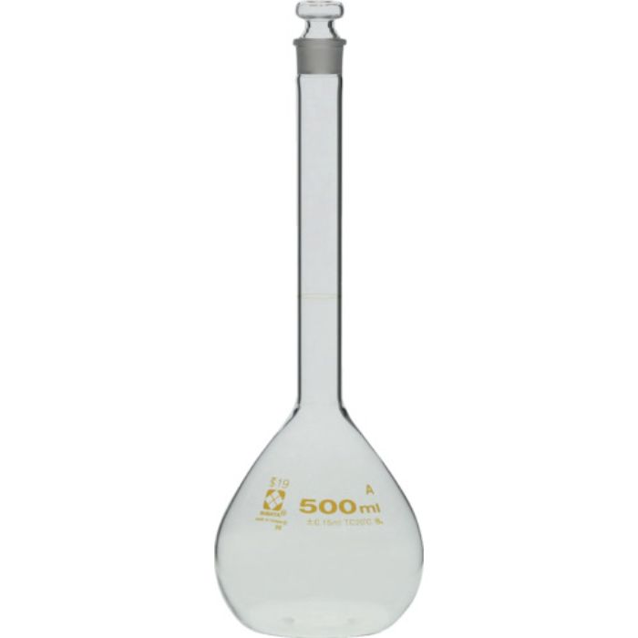 SIBATA メスフラスコ スーパーグレード 500mL(Tcode:2158068)