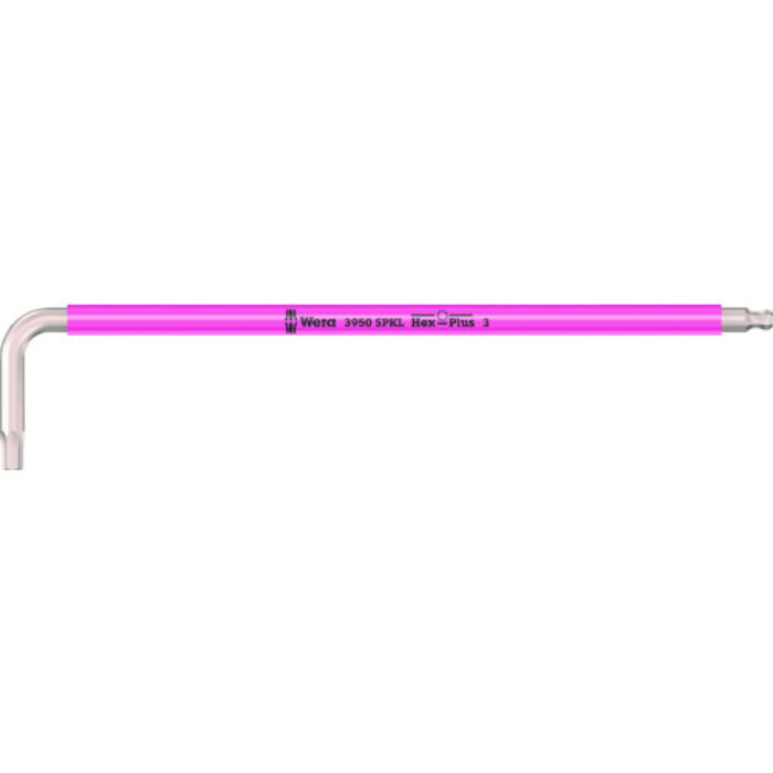 Wera 3950 SPKL Hex-Plus ステンレス六角レンチ 3.0 brightpink(Tcode:1952904)