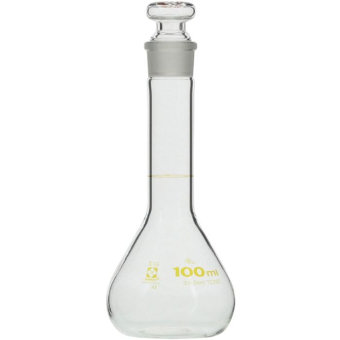 SIBATA メスフラスコ 短形 100mL(Tcode:2159549)