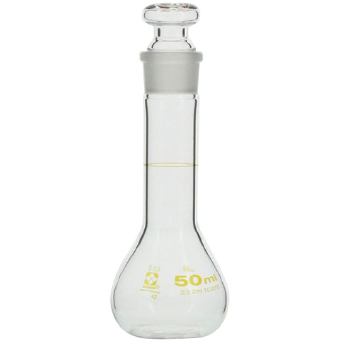 SIBATA メスフラスコ 短形 50mL(Tcode:2159601)