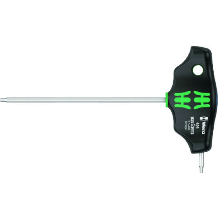 Wera 454 T型ハンドルヘックスドライバー 2 x 100 mm(Tcode:2074983)
