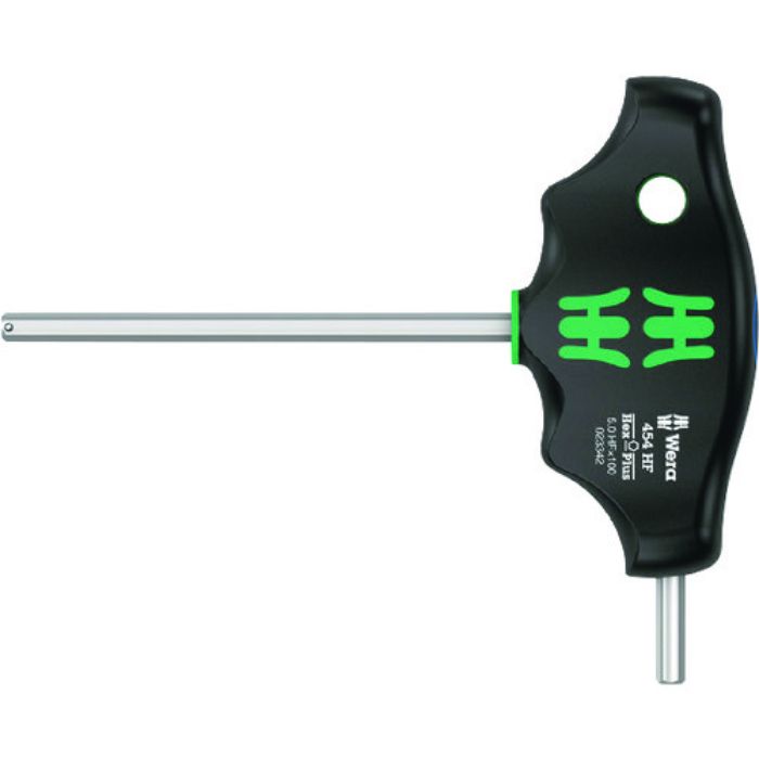 Wera 454 T型ハンドルヘックスドライバー HF 5 x 100 mm(Tcode:2074989)