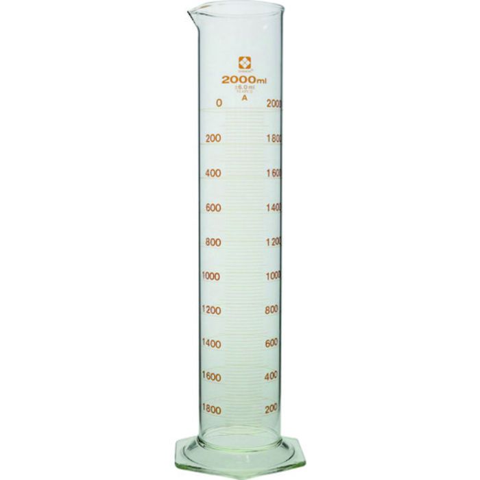 SIBATA メスシリンダー スーパーグレード 2000mL(Tcode:2159585)