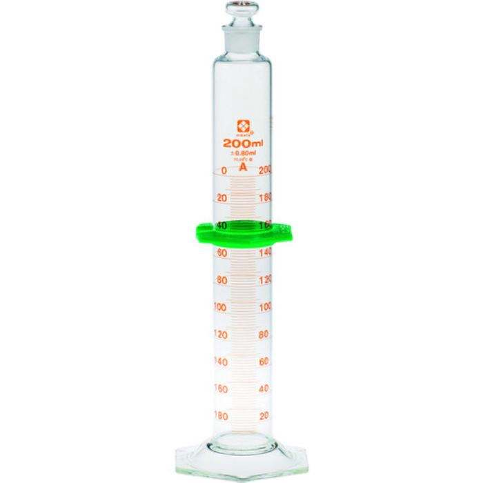 SIBATA 有栓メスシリンダー スーパーグレード 200mL(Tcode:2158063)