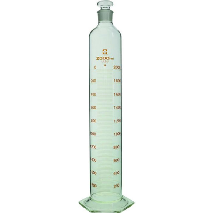 SIBATA 有栓メスシリンダー スーパーグレード 2000mL(Tcode:2084887)