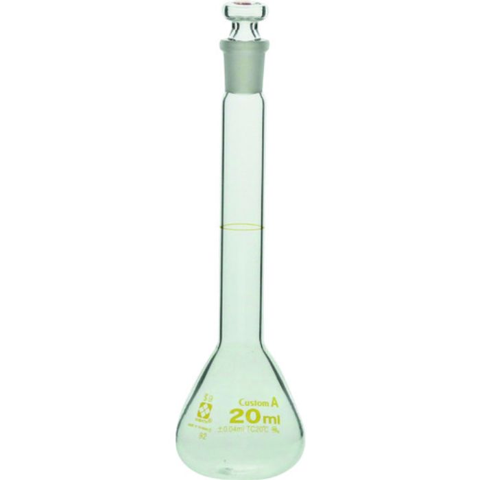SIBATA メスフラスコ カスタムA 20mL(Tcode:2159546)