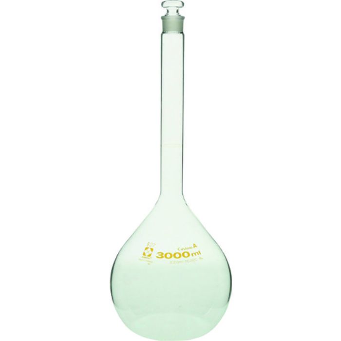 SIBATA メスフラスコ カスタムA 3000mL(Tcode:2158057)