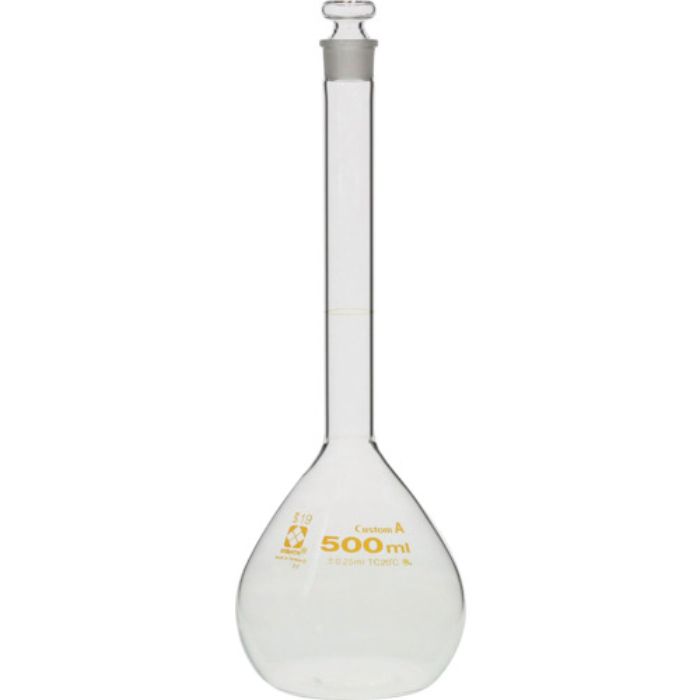 SIBATA メスフラスコ カスタムA 500mL(Tcode:2159618)