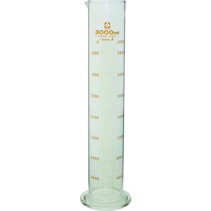 SIBATA メスシリンダー カスタムA 3000mL(Tcode:2158066)
