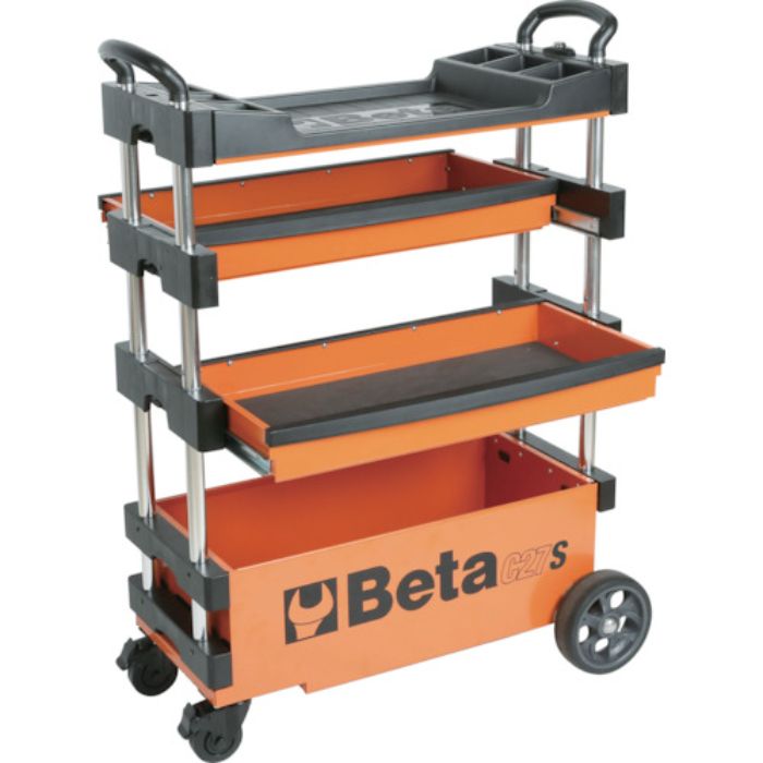 ベータ 折りたたみ式ツールトロリー C27S オレンジ(Tcode:2578200)