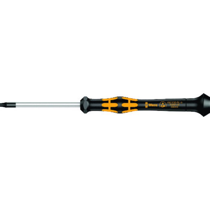 Wera 精密ドライバー 1571 ESD静電対策 HFトルクスマイクロドライバー 刃先T10 軸長60mm(Tcode:1952421)