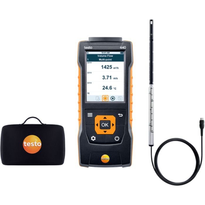 テストー 熱線式風速計 testo 440 熱線式式風速プローブセット(Tcode:1272599)