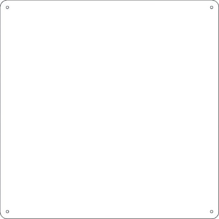 緑十字 スチール無地板 白 スチール-34(白) 300×300×0.5mm 普通山型(Tcode:1140742)