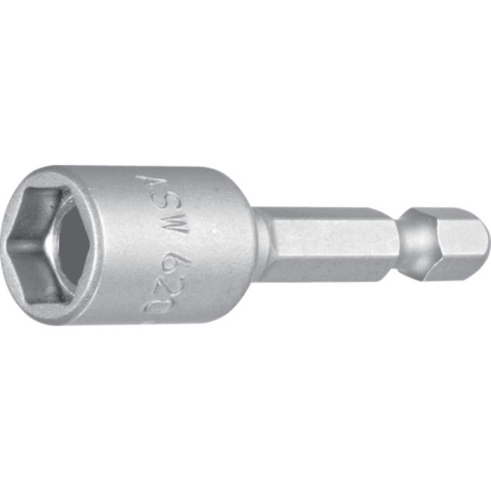 エーエスダブリュー ソケットビット 差込角6.35x対辺7.0mm 全長50mm(Tcode:3831355)