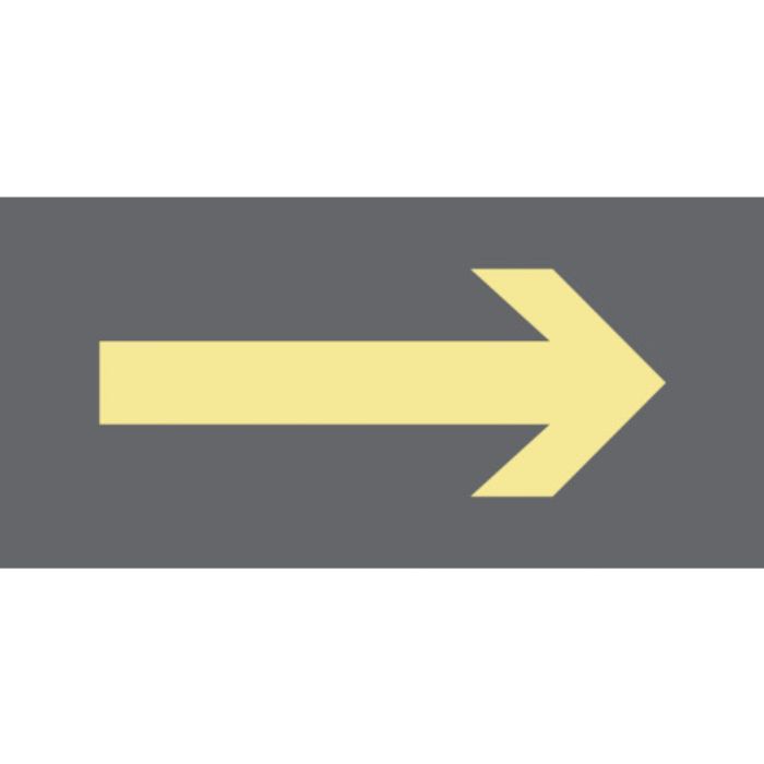 緑十字 船舶用蓄光標識 →矢印 船1901 55×110mm エンビ(Tcode:8148827)