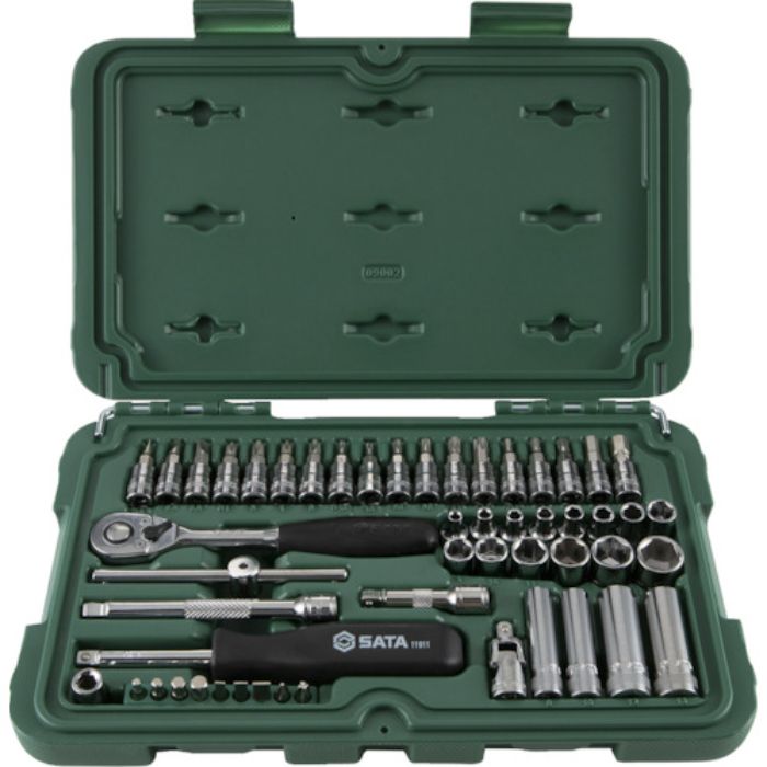 SATA 1/4”DRソケットレンチセット(6角タイプ)(Tcode:4468827)