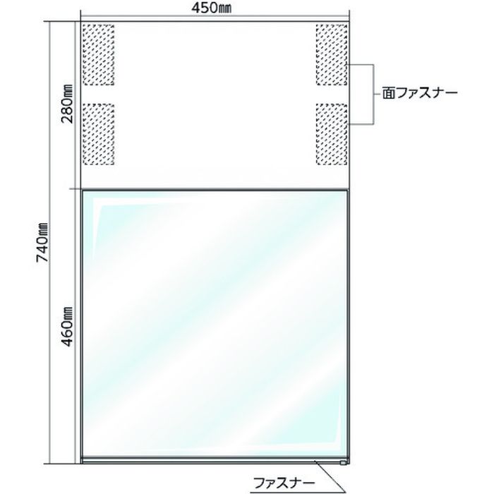 緑十字 フリーポケット式吊り下げ標識(本体) 両面表示タイプ TS-R 表示部:460×450mm ターポリン・PVC シート別売(Tcode:1481337)