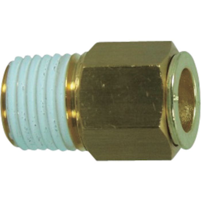チヨダ 冷却水配管用タッチコネクターフジVタイプメイルコネクター(金属) 10mm・R3/8(Tcode:1297176)