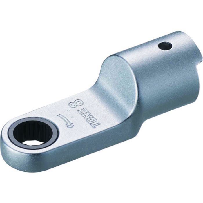 TONE トルクレンチ用交換ヘッド 差替式トルクレンチ用ラチェットめがねヘッド 全長54.7mm(Tcode:1830102)