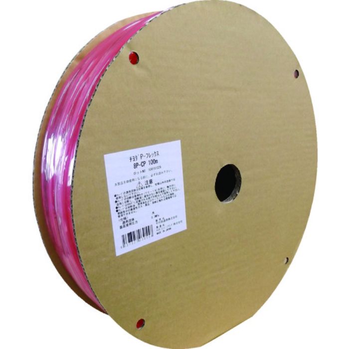 チヨダ ポリウレタンチューブ PフレックスチューブCP(透明ピンク)10mm/100m(Tcode:8083083)