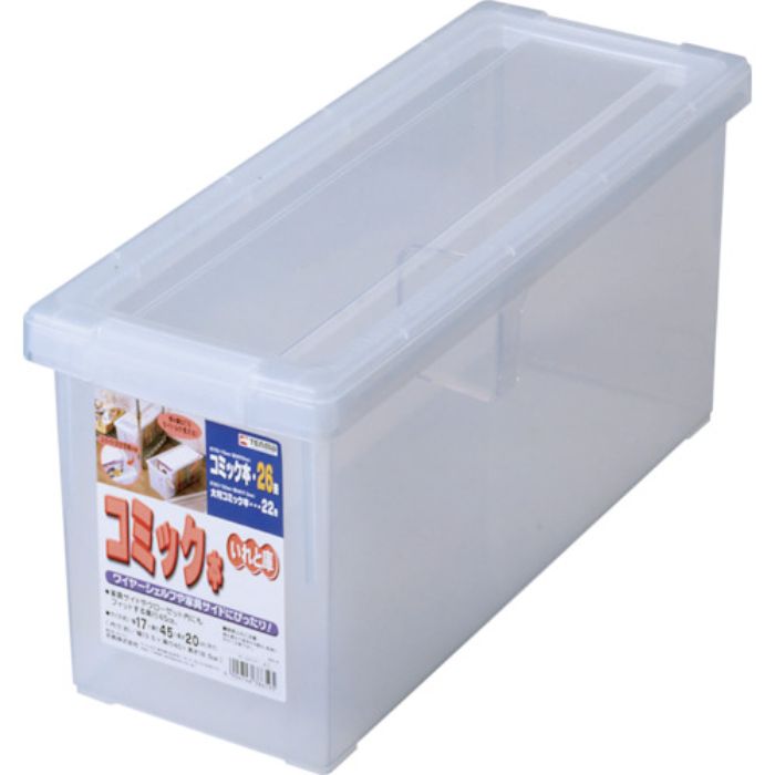 TENMA コミック本いれと庫 クリア 170×450×200(Tcode:8360006)