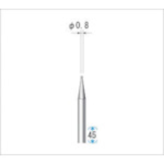 ナカニシ 電着ダイヤモンドバー 粒度#320 球 刃径0.8mm 刃長0.8mm(Tcode:4758773)