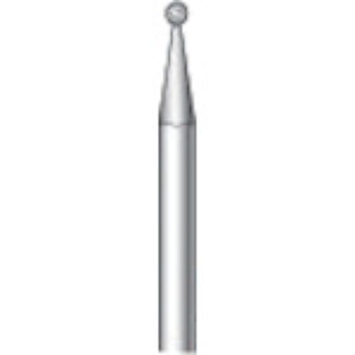 ナカニシ 電着ダイヤモンドバー 粒度#130 球 刃径1.4mm 刃長1.4mm(Tcode:8292531)