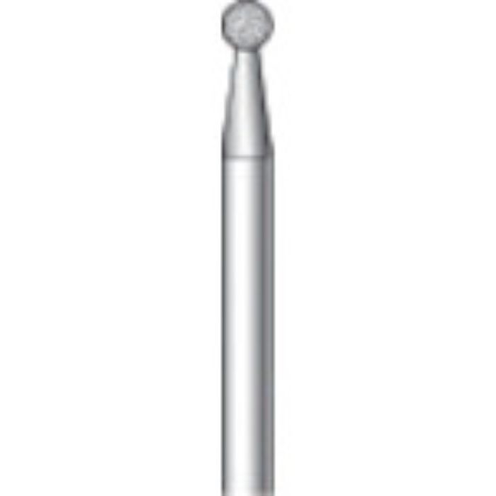 ナカニシ 電着ダイヤモンドバー 粒度#130 球 刃径2.3mm 刃長2.3mm(Tcode:8292532)