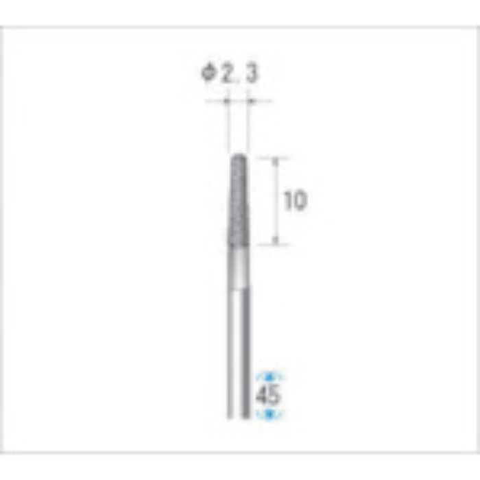 ナカニシ 電着ダイヤモンドバー 刃径2.3mm(Tcode:4759133)