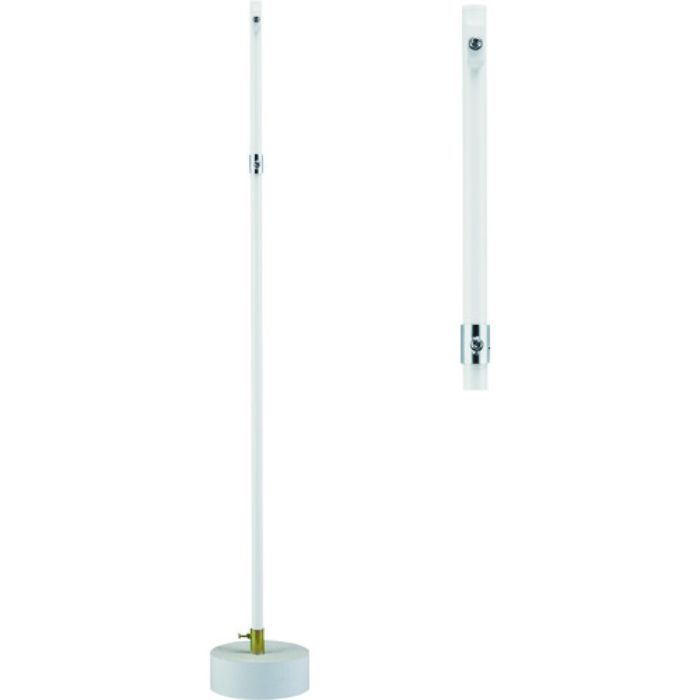 緑十字 移動式標識用ポール S-7800K H1800×280Φ コンクリート台付 標識金具付(Tcode:8149327)