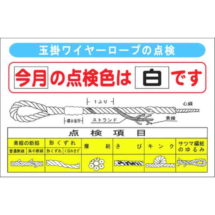 グリーンクロス 玉掛けワイヤーロープの点検(Tcode:1269200)