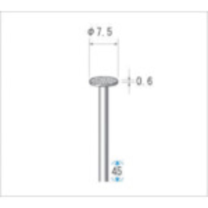 ナカニシ 電着ダイヤモンドバー 刃径7.5mm(Tcode:4759192)