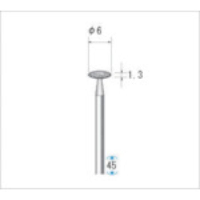 ナカニシ 電着ダイヤモンドバー 刃径6mm(Tcode:4759222)